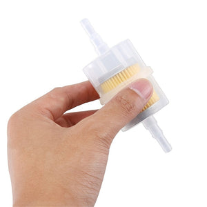 Planet Gates white 932 Inline Fuel Petrol Filter Large Universal Oil Filter Fit For 6mm 8mm Pipes