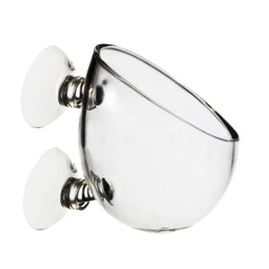 Planet Gates WHITE Aquarium Decoration Fish Tank Small Glass Pot Water Potted Planting Cylinder Cup Rearing Landscape Basin