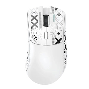 Planet Gates White Attack Shark R1 1000Hz Bluetooth Mouse,18000dpi,PAW3311,Tri-mode Connection, Macro Gaming Mouse