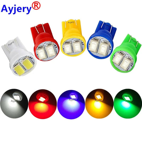 Planet Gates WHITE AYJERY Wholesale 2000X T10 W5W 5630 2 SMD 194 168 2 Led Auto Instrument Lamps Car License Plate Lamps Interior Light Bulbs 12V