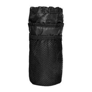 Planet Gates WHITE Bicycle Bag Bike Bottle Holder Handlebar Stem Thermal Bag with Mesh Pocket Coffee Cup Holders Cycling Water Bottle Carrier Bag