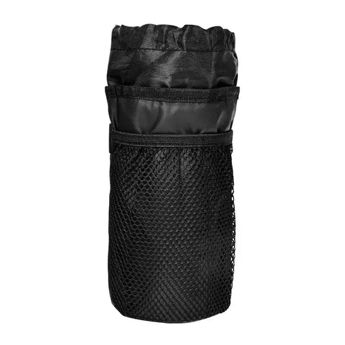 Planet Gates WHITE Bicycle Bag Bike Bottle Holder Handlebar Stem Thermal Bag with Mesh Pocket Coffee Cup Holders Cycling Water Bottle Carrier Bag