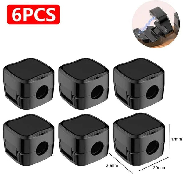 Planet Gates white black 12Pcs 24/6PCS Magnetic Mini Cable Organizer Clips Cable USB Charging Cable Clips Manager Cord Holder Winder Wall Mounted Hook In Home