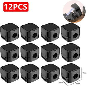 Planet Gates white black 12Pcs 24/6PCS Magnetic Mini Cable Organizer Clips Cable USB Charging Cable Clips Manager Cord Holder Winder Wall Mounted Hook In Home