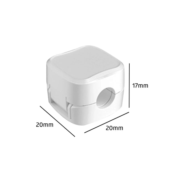 Planet Gates white black 12Pcs 24/6PCS Magnetic Mini Cable Organizer Clips Cable USB Charging Cable Clips Manager Cord Holder Winder Wall Mounted Hook In Home