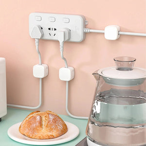 Planet Gates white black 12Pcs 24/6PCS Magnetic Mini Cable Organizer Clips Cable USB Charging Cable Clips Manager Cord Holder Winder Wall Mounted Hook In Home