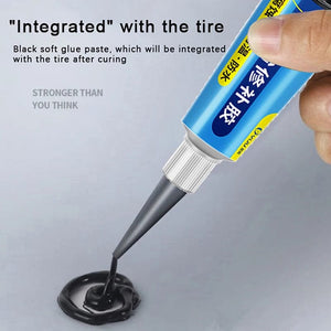 Planet Gates White Black Tyre Repair Instant Car Tire Repair Glue Liquid Strong Rubber Glues Wear-resistant Rubber Non-corrosive Adhesive Glue