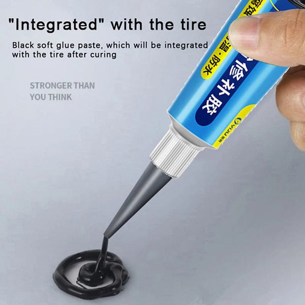 Planet Gates White Black Tyre Repair Instant Car Tire Repair Glue Liquid Strong Rubber Glues Wear-resistant Rubber Non-corrosive Adhesive Glue