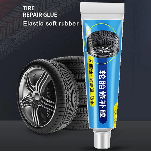 Planet Gates White Black Tyre Repair Instant Car Tire Repair Glue Liquid Strong Rubber Glues Wear-resistant Rubber Non-corrosive Adhesive Glue