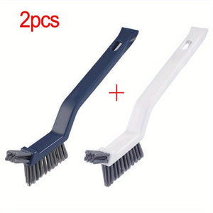 Planet Gates white+Blue 1pc, Bathroom Cleaning Brush, Gap Brush, Two-in-one Small Clip Hair Window Cleaning Brush, Kitchen Multi-function Gap Brush, Cleaning Tools, Cleaning Supplies
