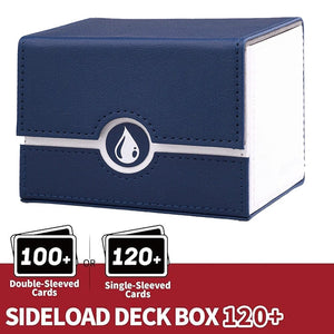 Planet Gates White Blue Deck Card Case Game PTCG 100+ Card Deck Case Storage Box MTG Board Toy Game Collection Cards Organiser  Card Deck Box Gift