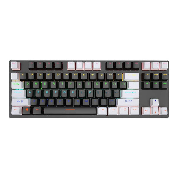 Planet Gates white / blue switch K620 Mini Backlit RGB Gaming Mechanical Keyboard Gamer Mechanic Kit 60 Percent DIY Custom PBT Keycap Hotswap Pink White USB PC