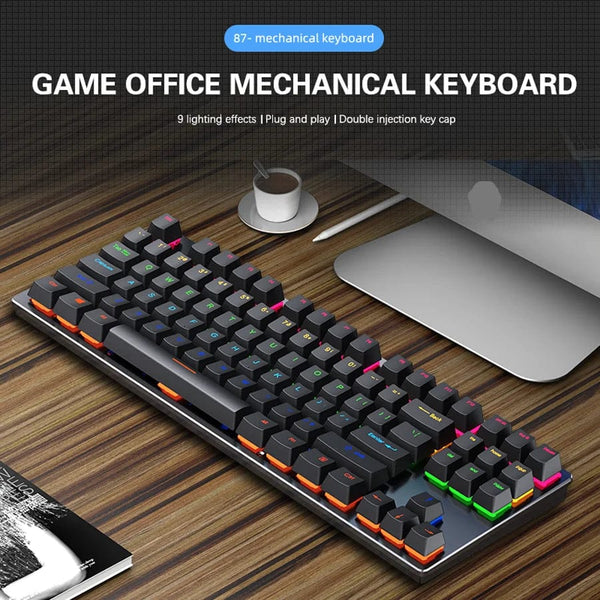 Planet Gates white / blue switch K620 Mini Backlit RGB Gaming Mechanical Keyboard Gamer Mechanic Kit 60 Percent DIY Custom PBT Keycap Hotswap Pink White USB PC