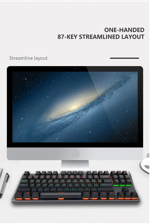 Planet Gates white / blue switch K620 Mini Backlit RGB Gaming Mechanical Keyboard Gamer Mechanic Kit 60 Percent DIY Custom PBT Keycap Hotswap Pink White USB PC