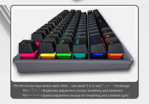 Planet Gates white / blue switch K620 Mini Backlit RGB Gaming Mechanical Keyboard Gamer Mechanic Kit 60 Percent DIY Custom PBT Keycap Hotswap Pink White USB PC