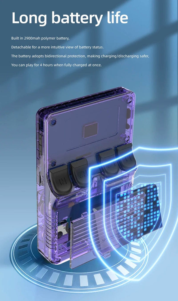 Planet Gates White BOYHOM Open Source R36S Retro Handheld Game Console Linux System 3.5 Inch IPS Screen Portable Pocket Video Player 64GB Game gift