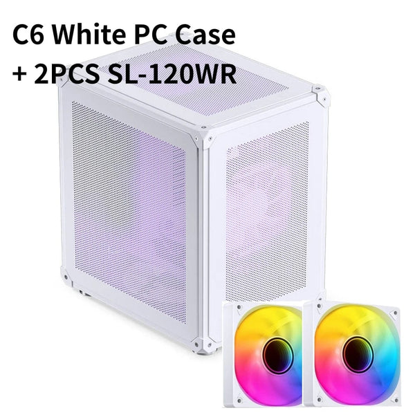Planet Gates White C6 / CHINA JONSBO C6 MATX Mini ITX Case For PC Type-C ATX Power Portable Mini Desktop Mesh Chassis Computer PC Case 200-255mm Graphics Card