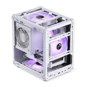 Planet Gates White C6 / CHINA JONSBO C6 MATX Mini ITX Case For PC Type-C ATX Power Portable Mini Desktop Mesh Chassis Computer PC Case 200-255mm Graphics Card