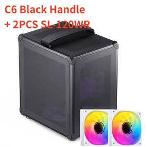 Planet Gates White C6 / CHINA JONSBO C6 MATX Mini ITX Case For PC Type-C ATX Power Portable Mini Desktop Mesh Chassis Computer PC Case 200-255mm Graphics Card