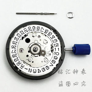 Planet Gates White Calendar 24 Jewels High Accuracy NH34 Mechanical Movement Winding NH34 Automatic Self-winding Stem Set