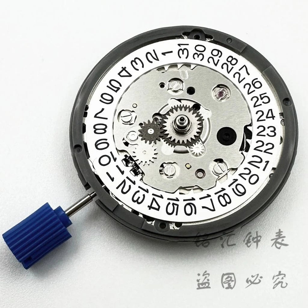 Planet Gates White Calendar 24 Jewels High Accuracy NH34 Mechanical Movement Winding NH34 Automatic Self-winding Stem Set