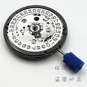 Planet Gates White Calendar 24 Jewels High Accuracy NH34 Mechanical Movement Winding NH34 Automatic Self-winding Stem Set