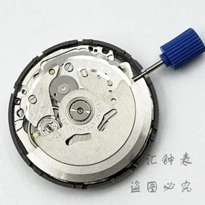 Planet Gates White Calendar NH36 24 Jewels Automatic Movement Crown at 3.0 And 3.8 O'Clock NH36 Watch Parts Stem Set