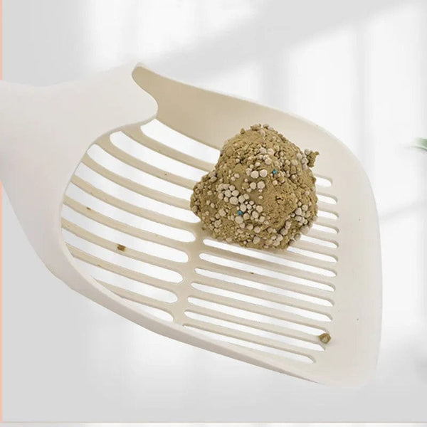 Planet Gates white Cat Litter Scoop Plastic Durable Pet Poo Shovel Practical Pets Poop Scooper Cat Sand Cleaning Products For Cats