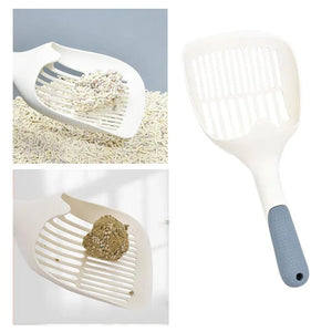 Planet Gates white Cat Litter Scoop Plastic Durable Pet Poo Shovel Practical Pets Poop Scooper Cat Sand Cleaning Products For Cats