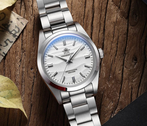 Planet Gates White / CHINA ADDIESDIVE Hot Sale AD2030 Quartz Watch Simple 10Bar Steel Dive Wristwatch Bubble Mirror Pot Cover Glass Sports 36mm Men Watches