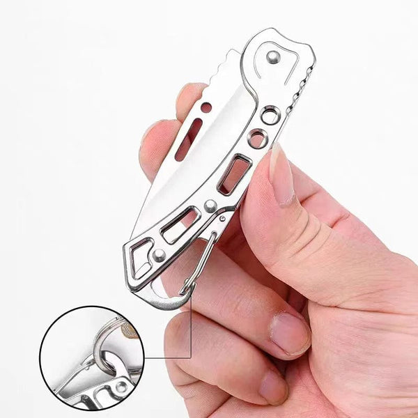 Planet Gates WHITE / CHINA Folding Pocket Knife Stainless Steel Survival Hunting Camping Fishing Portable Fruit Carrying Outdoor Tools Survival Hand Tools