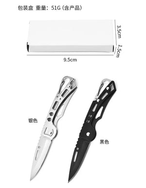 Planet Gates WHITE / CHINA Folding Pocket Knife Stainless Steel Survival Hunting Camping Fishing Portable Fruit Carrying Outdoor Tools Survival Hand Tools