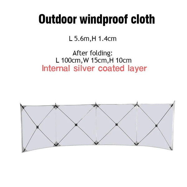 Planet Gates White / CHINA Folding Windproof Shield Outdoor Camping Windshield Gas Stove Burner Windscreen Shelter Wind Picnic Camping Large Panel