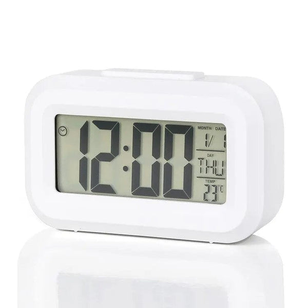 Planet Gates white / CHINA LED Digital Alarm Clock Backlight Snooze Data Time Calendar Desktop Multifunction Electronic Backlight Table Clock