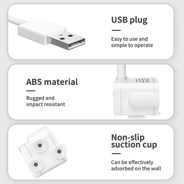 Planet Gates White / CHINA ROJECO Water Pump For Auto Cat Water Fountain Accessories Pet Drinking Fountain Water Pump For Cat Drinker Dispenser Replacement