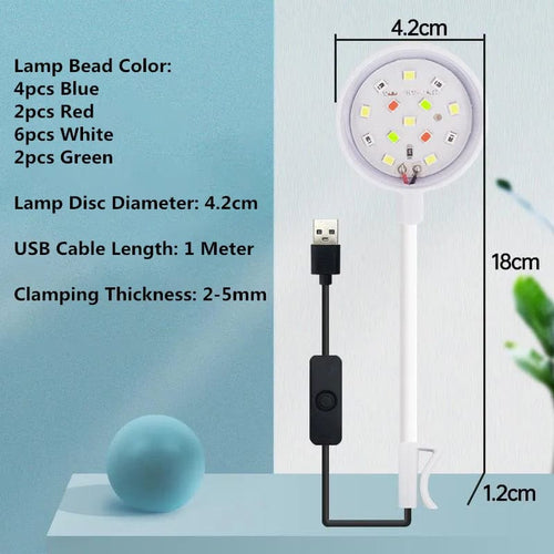 Planet Gates White / CHINA USB Aquarium Light 3W 5V LED Waterproof Fish Tank Lighting Underwater Fish Lamp Aquariums Decor Plant Lamp Mini Fish Tank Light
