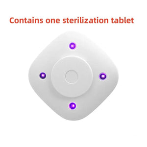 Planet Gates white Closestool Sterilization Lamp UVC Ultraviolet Disinfection Lamp Toilet Bathroom USB Rechargeable Sterilizer Aromatherapy Tablets