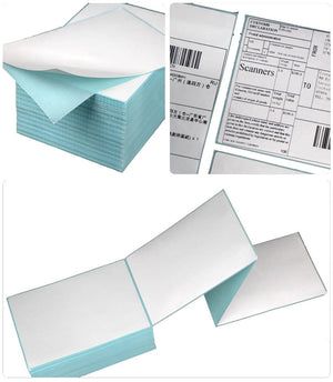 Planet Gates WHITE / CN 4"x6" Thermal Label Paper 100x150mm 100 Sheets / Stack Adhesive Stickers For Thermal Shipping Labels DHL UPS Express Barcode