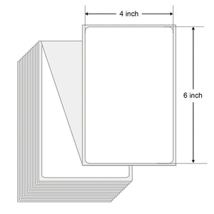 Planet Gates WHITE / CN 4"x6" Thermal Label Paper 100x150mm 100 Sheets / Stack Adhesive Stickers For Thermal Shipping Labels DHL UPS Express Barcode