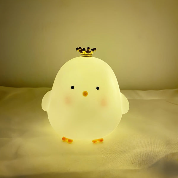 Planet Gates White Crown Chick Night Light Chicken Night Light, Desktop Decorative Lamp, Birthday And Christmas Gift For Friends, Battery Powered (No Plug), Easter Gift