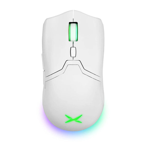 Planet Gates White Delux M800 PAW3395 Wireless Gaming Mouse RGB light 26000DPI Wired Programmable Ergonomic Rechargeable Mice for PC Laptop Gamer