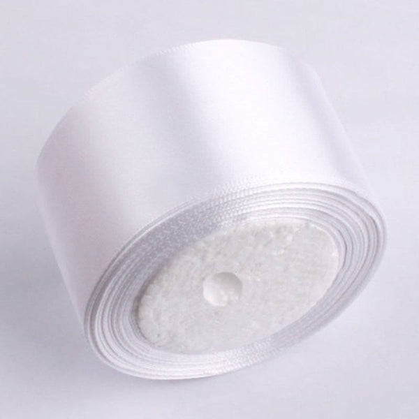 Planet Gates white / Diameter 40mm 1 Roll, 22meters 4cm Silk Satin Ribbons Crafts Bow Handmade Gift Wrap Party Wedding Christmas Decorations, Ribbons For Bouquets, Craft Supplies, Fabric, Handmade Wedding Bouquets Material, Gift Packaging Materials,