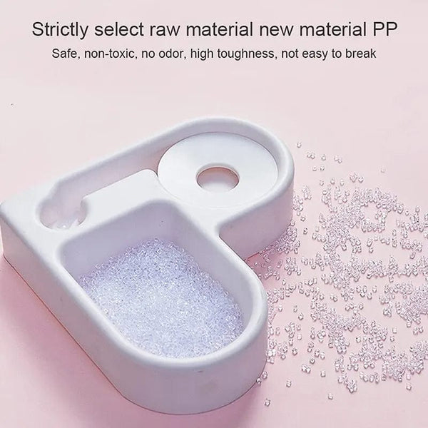 Planet Gates WHITE Dog and Water Dispenser Small and Medium Sized Dog and Food Basin Bowl Automatic Water Dispenser Pet Products