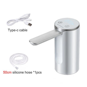 Planet Gates White Electric Water Gallon Bottle Pump Automatic Water Dispenser Pump 19 Liters Foldable Desktop Water Bottle Pump H3 Rechargeable