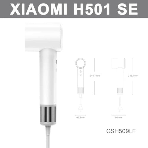 Planet Gates White / EU 2024 Xiaomi Mijia Hair Dryer H501 SE Strong Wind Power, Compact Size, Efficient And Quick Drying, Low-Pitched Noise Reduction