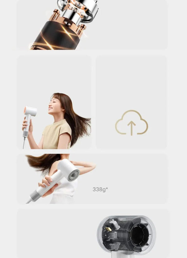 Planet Gates White / EU 2024 Xiaomi Mijia Hair Dryer H501 SE Strong Wind Power, Compact Size, Efficient And Quick Drying, Low-Pitched Noise Reduction