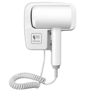 Planet Gates white / EU 220V Wall Mounted Hair Dryer Hotel Bathroom Hair Dryers Professional Constant Temperature Dryer with Holder Base Free Punching