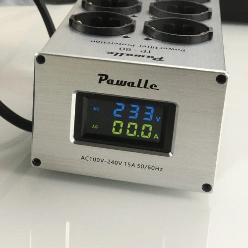 Planet Gates WHITE / EU Plug 8-bit European Standard 15 Amp 100-240 Volt Rated Power Filter power Purifier Socket