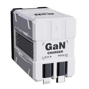 Planet Gates White-EU Plug Total 20W USB C Charger GaN Fast Charging Wall Charger For iPhone Samsung Xiaomi Quick Charge EU/US Plug Phone Charger Adapter