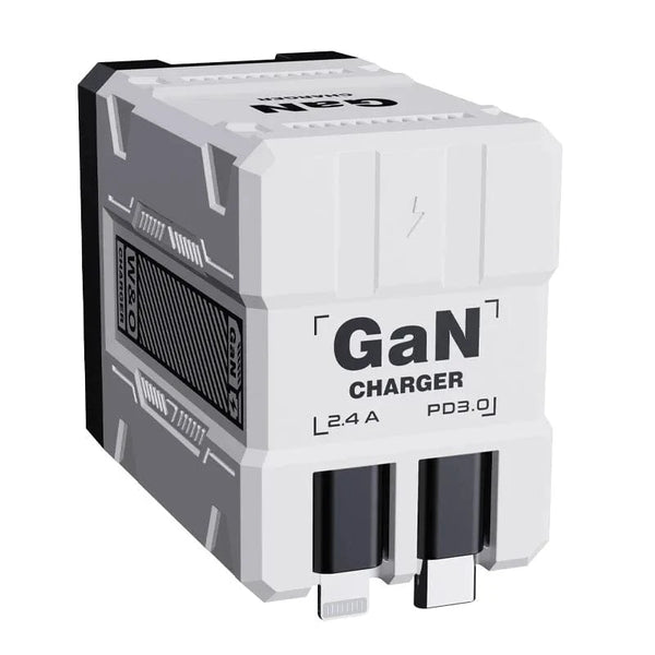 Planet Gates White-EU Plug Total 20W USB C Charger GaN Fast Charging Wall Charger For iPhone Samsung Xiaomi Quick Charge EU/US Plug Phone Charger Adapter